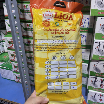 Ổ cắm kéo dài đa năng LiOA 8 ổ cắm (8D32N 8D52N 8D32WN 8D52WN)