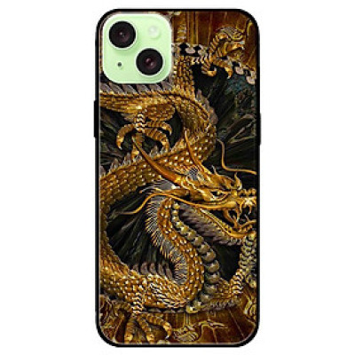 Ốp lưng dành cho Iphone 15 - Iphone 15 Plus - Iphone 15 Pro - Iphone 15 Pro Max - Rồng Nền Đenn - Hàng Chính Hãng