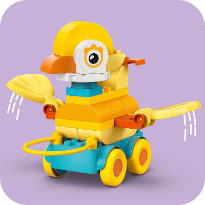 LEGO DUPLO 10448 Đồ Chơi Lắp Ráp 3 Trong 1 Động Vật Đi Trên Bánh Xe (58 chi tiết)