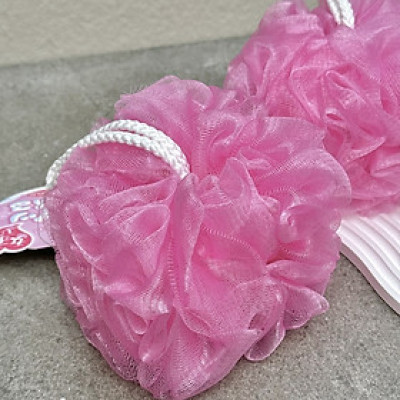 Bông tắm tròn tạo bọt mịn Kikron Ø12cm