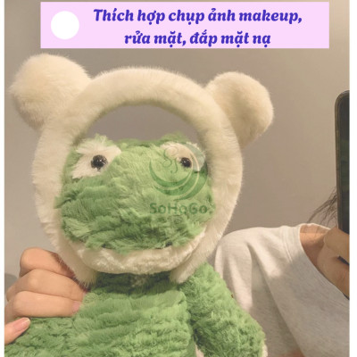 Băng Đô Tai Gấu Lông Mềm Siêu Cưng -Bờm Tai Gấu Lông Mịn Dễ Thương -Băng Đô Tai Gấu Lông Xù Hàn Quốc