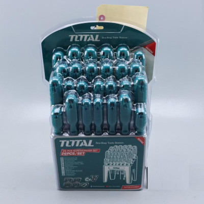 BỘ 26 TUA VÍT DẸP, BAKE, SAO, VUÔNG TOTAL THTDC252601 - HÀNG CHÍNH HÃNG