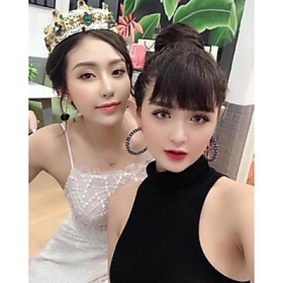  Tóc giả️ mái ngố cao cấp- ảnh thật