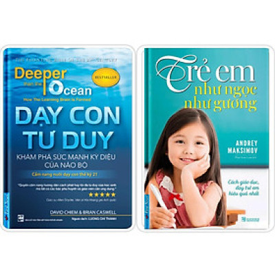 Sách - Combo Dạy con tư duy + Trẻ em như ngọc như gương - FirstNews