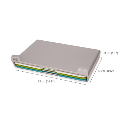 Bộ 3 thớt treo tường kháng khuẩn tiện dụng Folio Slim (Mcolor) - 009934