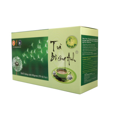 Combo 10 hộp Trà Bồ Công Anh 50 túi lọc P&K - Ngừa ung thư, mát gan, giải độc, giảm viêm họng, ổn định huyết áp, đường máu, thanh lọc cơ thể - Tặng kèm móc khoá CLĐ