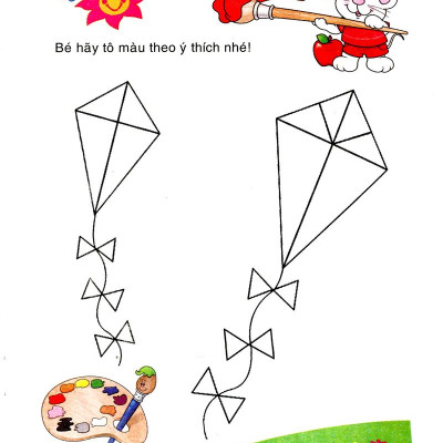 Bé Làm Quen Với Môn Toán - Bé Tô Số Và Nhận Biết Màu Sắc: Quyển 1