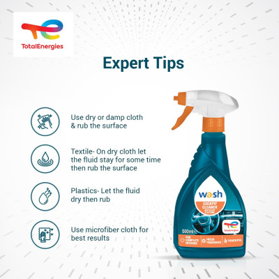 Chai xịt làm sạch và bảo dưỡng nhựa buồng lái nội thất xe Total Energies TE-CC500 500ml - Chống bạc màu, chống tia UV, xóa xước, chống tĩnh điện, bụi, không chứa silicone