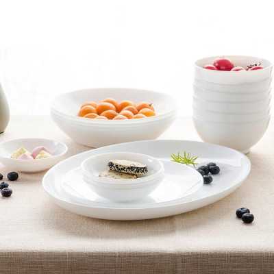 Bộ đĩa (dĩa) thủy tinh Luminarc Diwali 12 chi tiết - DW12A, dùng lò vi sóng, máy rửa bát