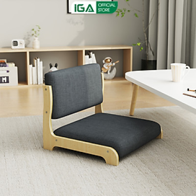 Ghế ngồi bệt kiểu Nhật có tựa lưng mặt đệm êm ái thương hiệu IGA - PG22