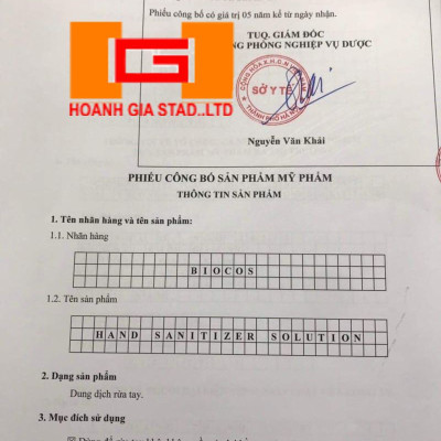 XỊT RỬA TAY SẠCH KHUẨN BIOCOS HAND SANITIZER SOLUTION CHAI 150ML-(Giao màu ngẫu nhiên)