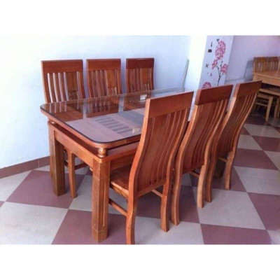 Bàn Ăn 2 tầng ghế Gỗ Sồi Nga 100% ko pha tạp[hỗ trợ vận chuyển]