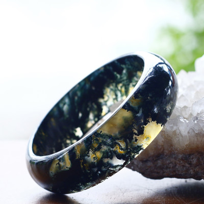 Vòng tay đá băng ngọc thủy tảo mệnh hỏa, mộc - Ngọc Quý Gemstones