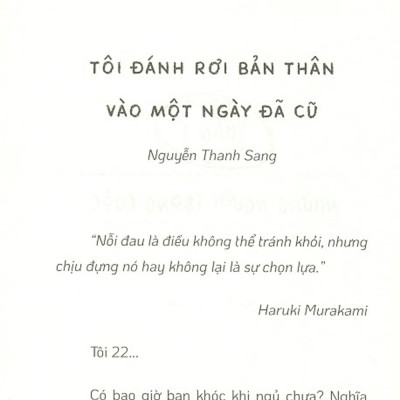 Những Đêm Không Ngủ Những Ngày Chậm Trôi
