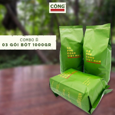 Cà phê bột pha phin 1kg, combo 3kg, 5kg, 10kg Cộng Cà phê