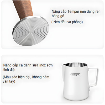 Máy pha cà phê Espresso chuyên nghiệp thương hiệu HiBREW H10 Plus cao cấp  - Hàng chính hãng