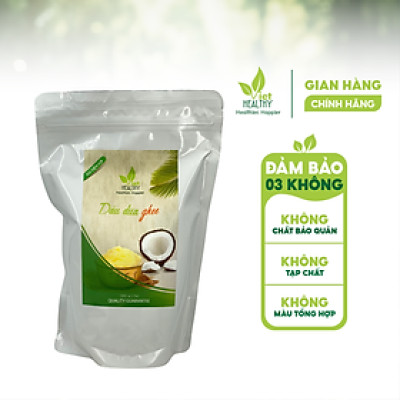 Dầu Dừa Ghee Lên Men Tách Lạnh Tinh Khiết VietHealthy 1000ml (Túi Tiện Lợi)