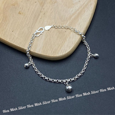 Lắc tay Cho Bé Bạc Ta Nguyên Chất S99 Mix Charm Chính Hãng Bạc Hiểu Minh LTE568