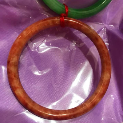 1 CHIẾC VÒNG LẺ ĐÁ CẨM THẠCH ĐỎ CAM BÔNG 49MM CỌNG TRÒN   Size VÒNG NHỎ 49MM x Dầy 5mm  NỮ Mệnh Hoả Thổ 40kg-49kg Ạ