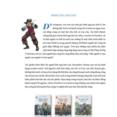 Sách - Ba chàng lính ngự lâm (Alexandre Dumas) ( Fabrizio Lo Bianco) (Andres José Mossa) (Nhã Nam Official)