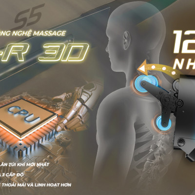|MUA 1 TẶNG 1| Ghế Massage Toàn Thân S5 SuperChair + G RELAX EZ| 3 năm bảo hành chính hãng