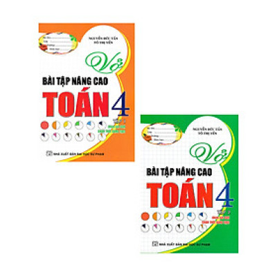 Combo Vở Bài Tập Nâng Cao Toán 4 Tập 1 + 2 (Bám Sát SGK Chân Trời Sáng Tạo) (Bộ 2 Cuốn) _HA