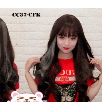 Tóc giả nguyên đầu line khói- tặng lưới chùm tóc