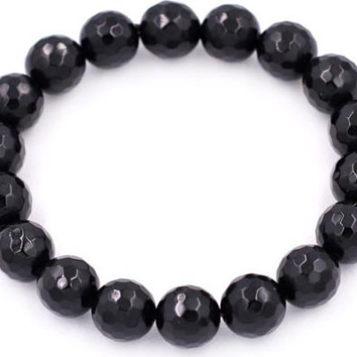 Chuỗi đeo tay Thạch Anh Đen Cắt Giác 10 ly - hợp mệnh Mộc, mệnh Thủy