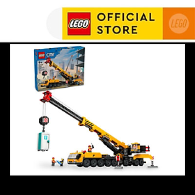LEGO CITY 60409 Đồ Chơi Lắp Ráp Xe Cần Cẩu Bánh Lốp (1116 chi tiết)
