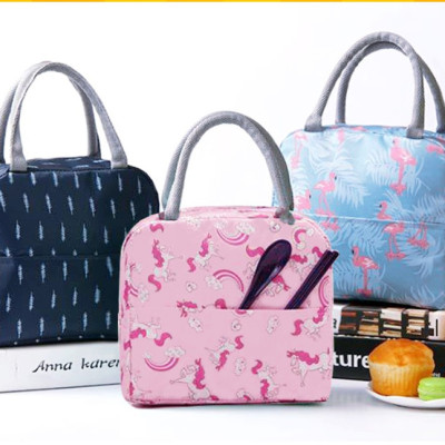 Túi vải giữ nhiệt tiện dụng dùng đựng cơm và thức ăn (có lớp giấy bạc cách nhiệt)