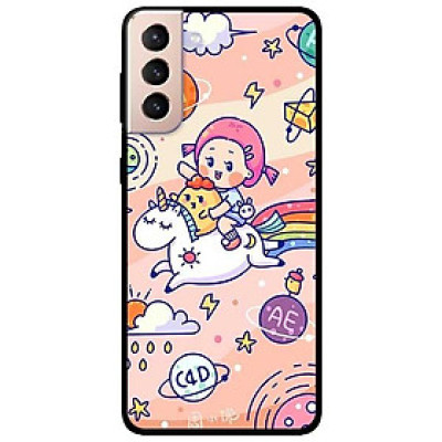 Ốp lưng dành cho Samsung S21 - S21 Plus - S21 Ultra mẫu Cô Gái Cưỡi Ngựa