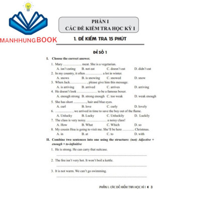 Sách - Đề Kiểm Tra Tiếng Anh Lớp 8 (Tái bản 02)