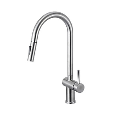 Vòi bếp nóng lạnh inox SUS 304 dây rút Frap F60807 - Chính Hãng Liên Bang Nga