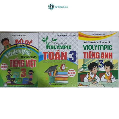 Sách - Combo Hướng dẫn giải Violympic Toán 3 + Tiếng Anh 3 + Bộ đề luyện thi Violympic Tiếng Việt 3 (bộ 3 cuốn) HA