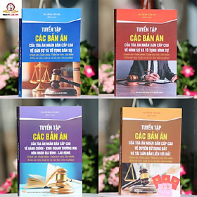 Combo 4 cuốn Tuyển tập các bản án của Tòa án nhân dân cấp cao
