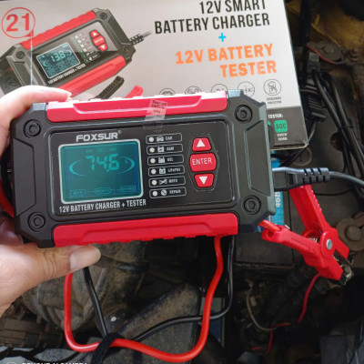 Công Nghệ Nhật Bản - Bộ Sạjc & Test Ắc Quy FOXSUR 12V 3AH-100AH 2IN1 – ĐÈN TRANG TRÍ
