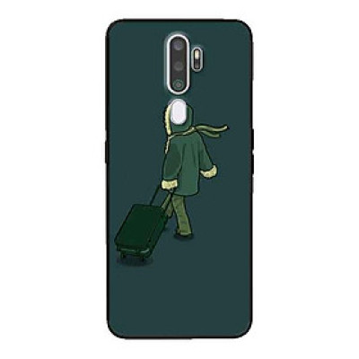 Ốp Lưng in cho Oppo A9 2020 Mẫu Chàng Xách Vali - Hàng Chính Hãng