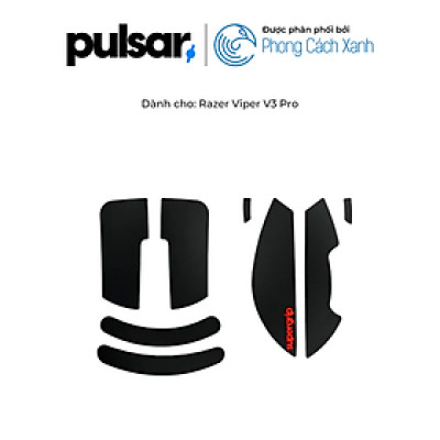 Miếng dán chống trượt Pulsar Supergrip - Grip Tape Precut for Razer Viper V3 Pro - Hàng Chính Hãng