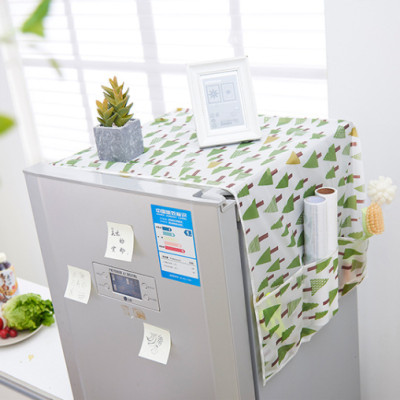 Áo Trùm Tủ Lạnh, Miếng Trùm Tủ Lạnh, Tấm Che Tủ Lạnh Chống Bám Bụi Bẩn, Chống Thấm Nước, Lau Chùi Thoải Mải, Có Nhiều Ngăn Đựng Đồ Tiện Lợi 