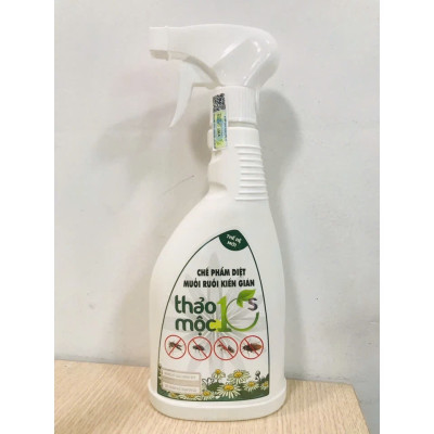 Diệt Côn Trùng Gián, Kiến, Kiến Ba Khoang, Muỗi, Ruồi, Mọt 100% Sinh Học Thảo Mộc Hương Sả Chanh Chai Xịt 500ml An Toàn Cho Sức Khỏe Em Bé Và Người Già