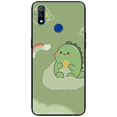 Ốp lưng dành cho Realme 3 - Realme 3 Pro - Realme 5 / 5s / 5i / 6i / 6i - Realme 5 Pro mẫu Khủng Long Cầu Vồng
