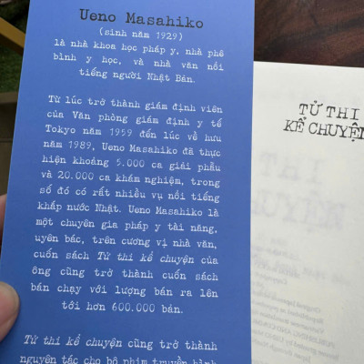 TỬ THI KỂ CHUYỆN – Ueno Masahiko – Xuân Sinh dịch – Nhã Nam – NXB Dân Trí