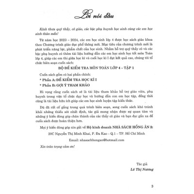 Bộ Đề Kiểm Tra Môn Toán Lớp 4 Tập 1 (Dùng Kèm SGK Kết Nối Tri Thức Với Cuộc Sống) - HA