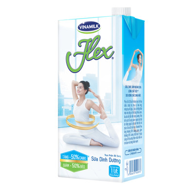 Thùng 12 Hộp Sữa tiệt trùng Flex không đường 1L