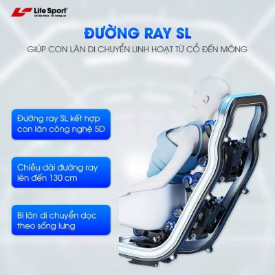 Ghế Massage Toàn Thân Lifesport LS-650,Ghế Massage Đem Đến Những Phút Giây Thư Giãn Đỉnh Cao Tại Nhà