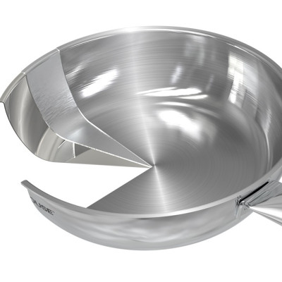 Chảo inox 304 đa lớp cao cấp SUNHOUSE IN20-24-26M6E - 3 lớp nguyên khối - Cán rỗng hạn chế bỏng