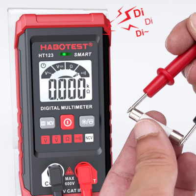 HÀNG NHẬT - Đồng Hồ Vạn Năng Kỹ Thuật Số Mini HT123 - Đjo Điện Áp AC/DC, Tự Động, ĐÔNG HỒ TREO TƯỜNG