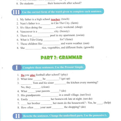 Bài Tập Bổ Trợ Toàn Diện Tiếng Anh 6