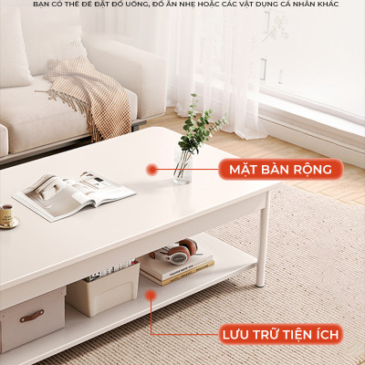 Bàn trà sofa 2 tầng phong cách minimalism thương hiệu IGA - GM137