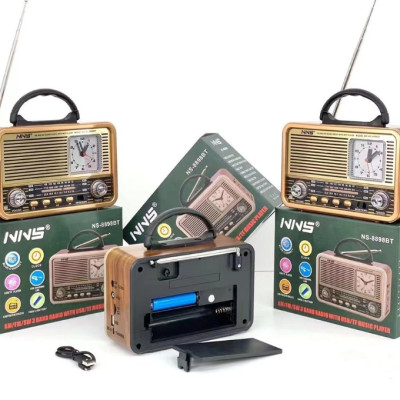 Đài radio NS-8898BT kết nối bluetooth,fm,am,sw có cổng usb thẻ nhớ ( Hàng Chính Hãng )
